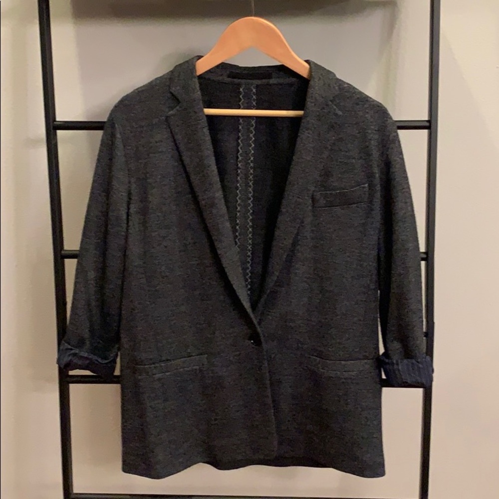 Massimo Dutti Stretch cotton blend blazer
